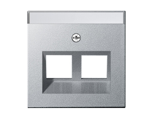 GIRA Abdeckung 30° + BSF f. Tragring MJ 2-fach System 55 F Alu