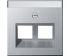 GIRA Abdeckung 30° + BSF f. Tragring MJ 2-fach System 55 F Alu