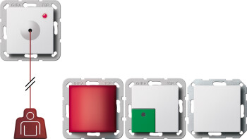 GIRA Notrufset System 55 Reinweiß