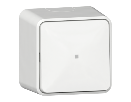 GIRA Wipptaster Wechsler Kontrollf. + Montpl. AP Reinweiß