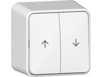 GIRA Wipp-Jalousieschalter Pfeile + Montageplatte AP...