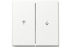GIRA Wippe 2-fach Pfeil Gira TX_44 (WG UP) Reinweiß