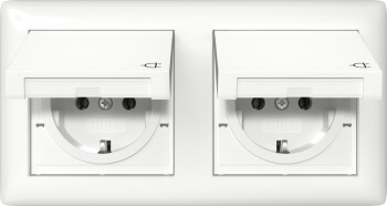 GIRA SCHUKO-Steckdose KD + Set IP44 + Rahmen 2-fach Gira...