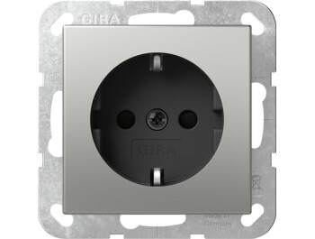 GIRA SCHUKO-Steckdose System 55 Edelstahl