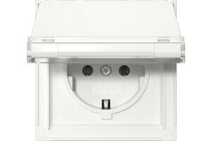 GIRA SCHUKO-Steckdose KD + BSF Gira TX_44 Reinweiß