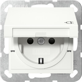 GIRA SCHUKO-Steckdose KD + SP System 55 Reinweiß