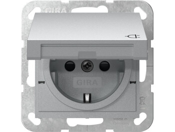 GIRA SCHUKO-Steckdose KD + SP System 55 F Alu