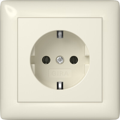 GIRA SCHUKO-Steckdose Vollpl. Gira Standard 55 Cremeweiß