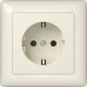 GIRA SCHUKO-Steckdose Vollpl. Gira Standard 55 Cremeweiß