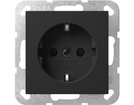 GIRA SCHUKO-Steckdose SP System 55 Schwarz m