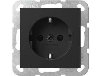 GIRA SCHUKO-Steckdose SP System 55 Schwarz m