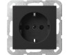GIRA SCHUKO-Steckdose SP System 55 Schwarz m