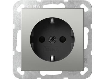 GIRA SCHUKO-Steckdose SP System 55 Edelstahl