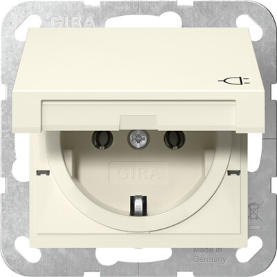 GIRA SCHUKO-Steckdose KD System 55 Cremeweiß