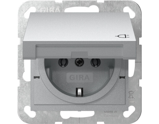 GIRA SCHUKO-Steckdose KD System 55 F Alu