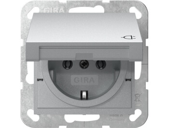 GIRA SCHUKO-Steckdose KD System 55 F Alu
