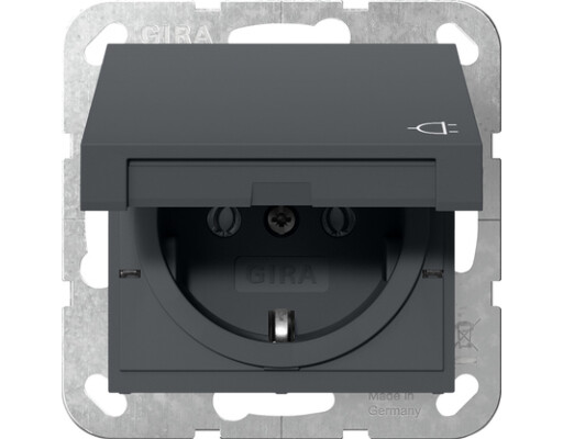 GIRA SCHUKO-Steckdose KD System 55 Anthrazit