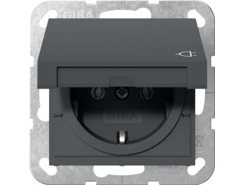GIRA SCHUKO-Steckdose KD System 55 Anthrazit