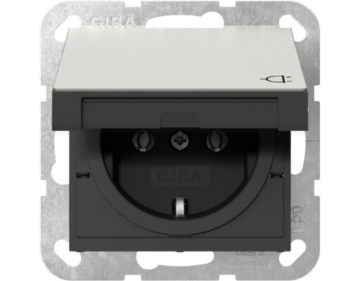 GIRA SCHUKO-Steckdose KD System 55 Edelstahl