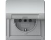 GIRA SCHUKO-Steckdose KD Gira TX_44 F Alu