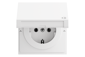 GIRA SCHUKO-Steckdose KD Flächenschalter Reinweiß