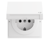 GIRA SCHUKO-Steckdose KD Flächenschalter Reinweiß