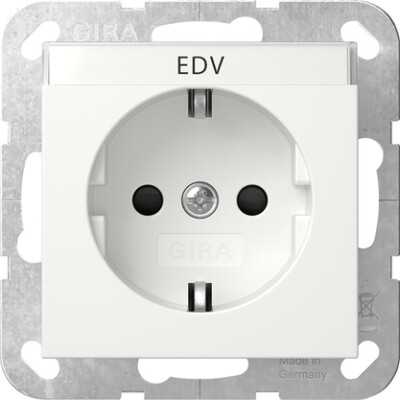 GIRA SCHUKO-Steckdose BSF + SP System 55 Reinweiß