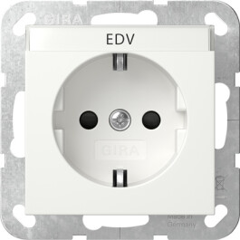 GIRA SCHUKO-Steckdose BSF + SP System 55 Reinweiß