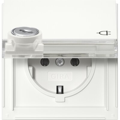 GIRA SCHUKO-Steckdose KD Schloss sortiert + BSF Gira TX_44 Reinweiß