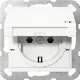 GIRA SCHUKO-Steckdose KD + SP SRK System 55 Reinweiß