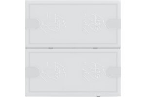 GIRA Tastsensor 4.95 Komfort 2-fach OneKNX Weiß