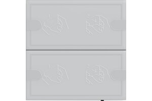 GIRA Tastsensor 4.95 Komfort 2-fach OneKNX Anthrazit