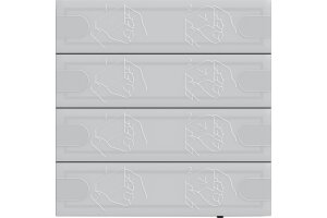 GIRA Tastsensor 4.95 Komfort 4-fach OneKNX Anthrazit
