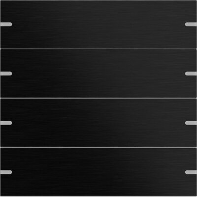 GIRA Wippenset 4-fach Tastsensor 4.95 Aluminium Schwarz(eloxiert)