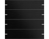 GIRA Wippenset 4-fach Tastsensor 4.95 Aluminium Schwarz(eloxiert)