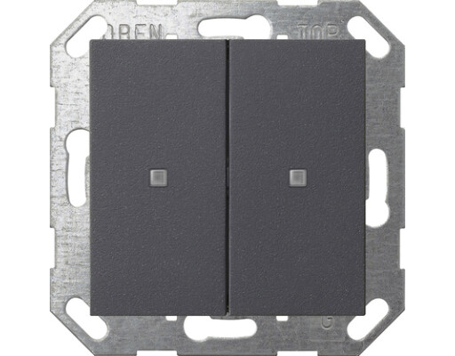 GIRA Taster Wippe 2-fach OneKNX System 55 Anthrazit