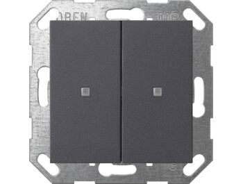 GIRA Taster Wippe 2-fach OneKNX System 55 Anthrazit