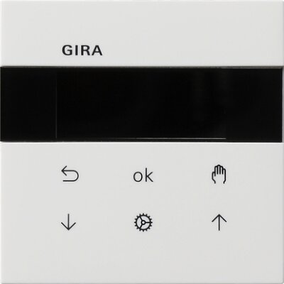 GIRA S3000 Jalousie-/Schaltuhr Display Flächenschalter Reinweiß