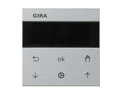 GIRA S3000 Jalousie-/Schaltuhr Display System 55 F Alu