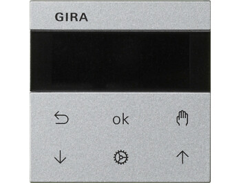 GIRA S3000 Jalousie-/Schaltuhr Display System 55 F Alu
