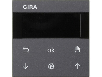 GIRA S3000 Jalousie-/Schaltuhr Display System 55 Anthrazit