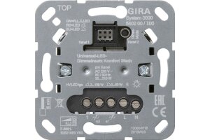 GIRA S3000 Uni-LED-Dimmeins. Komfort 2-fach Einsatz