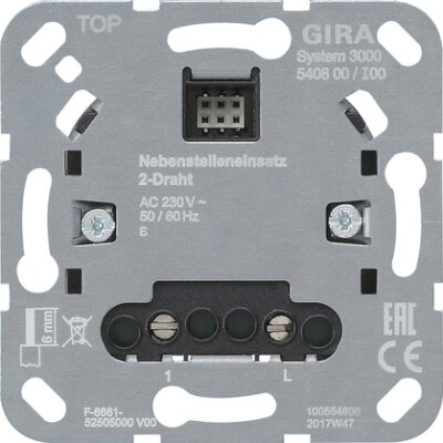 GIRA S3000 Nebenstelleneinsatz 2-Dr Einsatz
