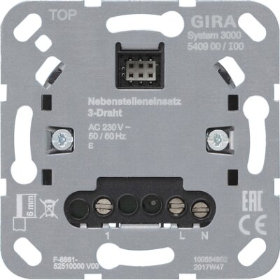 GIRA S3000 Nebenstelleneinsatz 3-Dr Einsatz