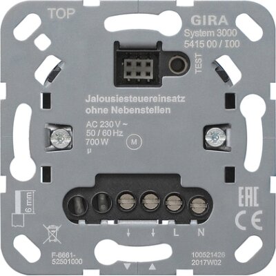 GIRA S3000 Jalousiesteuereinsatz ohne Nebenstelleneingang Einsatz