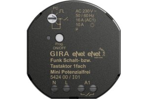 GIRA Funk Schalt-/Tastaktor 1-fach Mini pot.frei Gira eNet