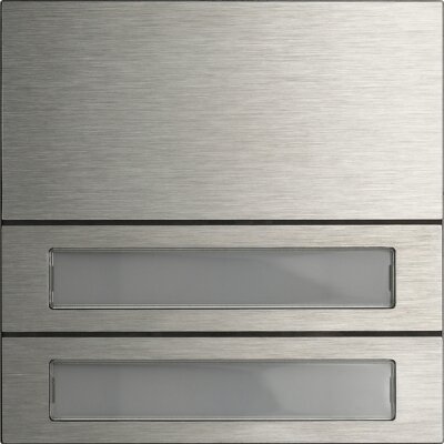 GIRA Ruftastenmodul 2-fach System 106 Edelstahl