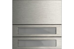 GIRA Ruftastenmodul 2-fach System 106 Edelstahl