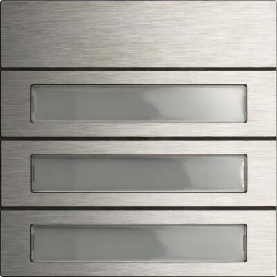 GIRA Ruftastenmodul 3-fach System 106 Edelstahl