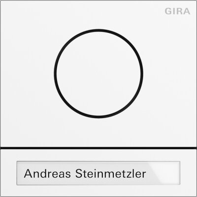 GIRA Türstationsmod. System 106 Verkehrsweiß(lackiert)